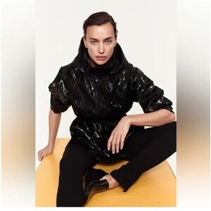 Zara Black Hooded Jacket